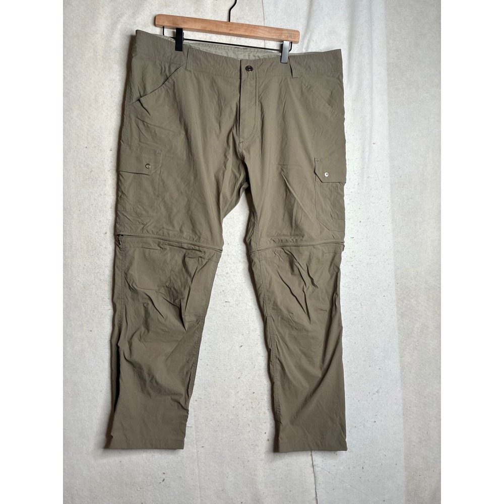 Kuhl Renegade Convertible Stealth Hiking Pants Mens 40x30 KhakiTan Zip Off Cargo